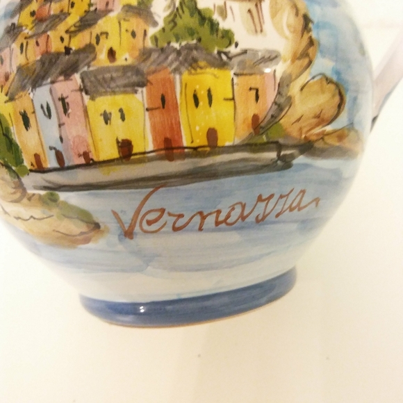 Hand Painted Pitcher Vase Vermarra  Made in Italy - Picture 5 of 8